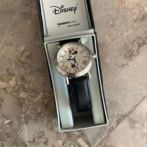 Classic Minnie Mouse Wrist Watch Silver Rose Gold Black
